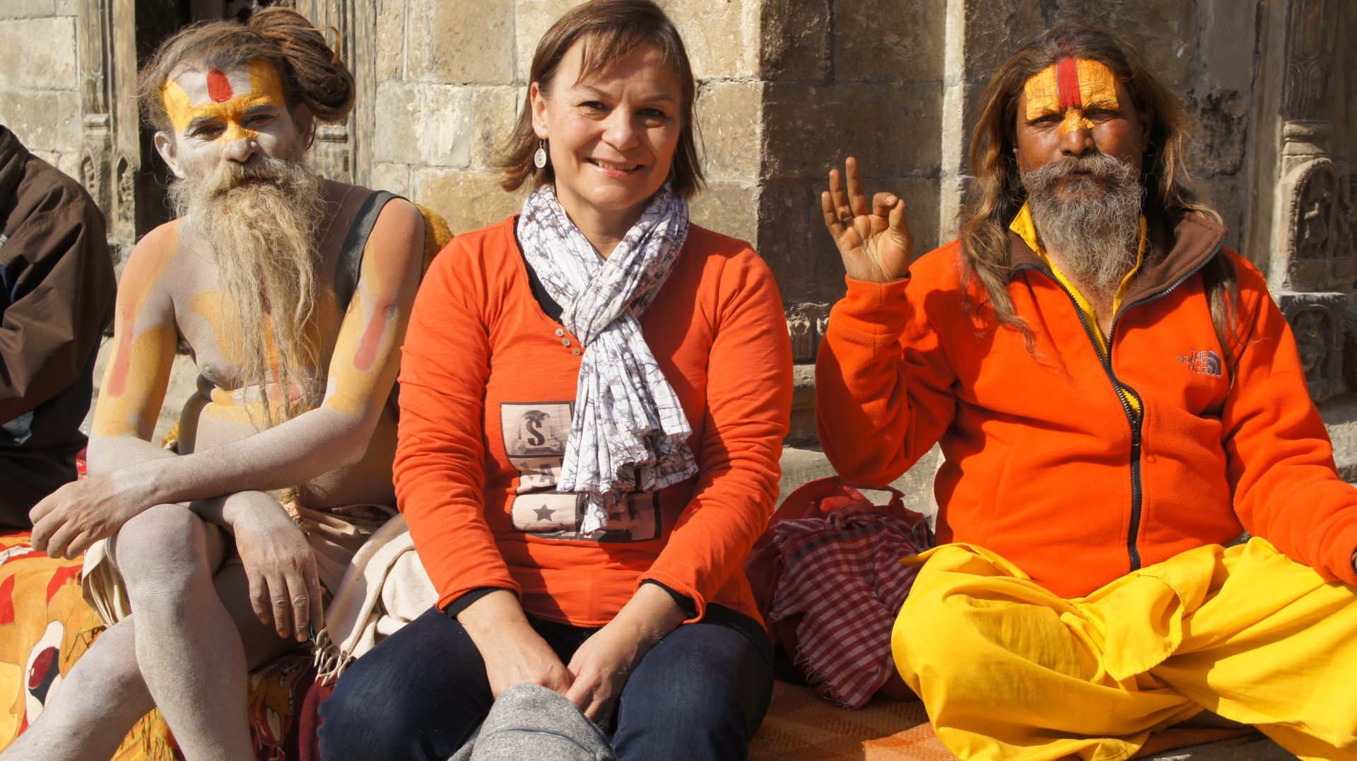 Rencontre avec les sadhus Kathmandou Népal